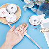 4 Rolls 4 Styles Sport Ball Theme Polyester Printed Grosgrain Ribbon OCOR-HY0001-19-3