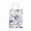 Flower Print Paper Gift Bags with Handles TH-CBA170C-05-1