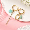 202 Stainless Steel Huggie Hoop Earrings EJEW-JE07392-3