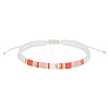 Glass Seed Bead Braided Bead Bracelets AQ4217-1-1