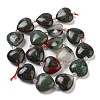 Natural African Bloodstone Beads Strands G-C150-A10-01-4