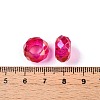 Baking Paint Transparent Glass European Beads GPDL-N005-C14mm-A03-3