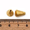 Tibetan Style Cone Alloy Bead Caps TIBE-Q044-13G-RS-3