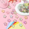 100Pcs Transparent Acrylic Bead Caps TACR-CJ0001-70B-5