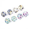 Cellulose Acetate(Resin) Stud Earring Findings KY-R022-014-2