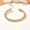 Classic Rack Plating Brass Cuff Bangle BJEW-E071-23G-1