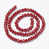 Opaque Solid Color Glass Beads Strands EGLA-A034-P3mm-D02-2