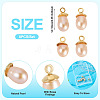 8Pcs Natural Pearl Pendants PALLOY-TAC0180-4