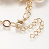 Trendy Shell Charm Bracelets BJEW-F166-01-3