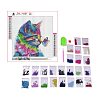 DIY 5D Animals Cat Pattern Canvas Diamond Painting Kits DIY-C021-15-2