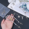 2Pcs 2 Styles Plastic & 304 Stainless Steel Chains Bag Extender Chains HJEW-BM0001-23-3