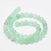 Natural Green Fluorite Beads Strands G-E112-8mm-1-2