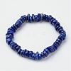 Natural Lapis Lazuli Beaded Stretch Bracelets BJEW-JB02683-03-1