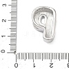 Brass Initial Beads KK-B167-27P-01P-3