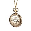 Alloy Pendant Necklace Quartz Pocket Watches WACH-L044-06G-2