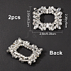 2Pcs Alloy Shoe Buckle Clips FIND-GF0002-79-2