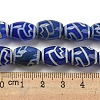 Blue Tibetan Style dZi Beads Strands TDZI-NH0001-C02-01-5