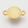 Alloy Rhinestone Links connectors ALRI-S170-25G-2