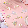2 Bags Alloy & Resin Hair Clips Kits PHAR-SC0001-004-7