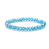 Fashionable Faceted Rondelle Glass Beads Stretch Bracelets for Women Girls Gift TQ6391-6-1