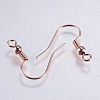 Brass Earring Hooks KK-F737-42RG-RS-2
