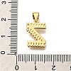 Rack Plating Brass Micro Pave Cubic Zirconia Pendants KK-L226-100G-Z-3