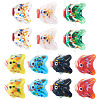 14Pcs 7 Colors Handmade Lampwork Beads LAMP-TA0002-43-2