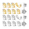 16Pcs 2 Style Brass Clip-on Earring Findings KK-PH0001-84-6