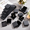 Square Kraft Paper Necklace Earring Storage Gift Boxes CON-WH0095-88A-5