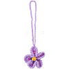 Handmade Polyester Flower Pendant Decorations HJEW-WH20020-011A-7