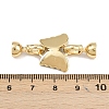Brass Fold Over Clasps KK-U059-59G-3