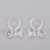 Clear Plastic Clip-on Earring Converter LS-X-KY-P005-01-2