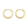 Brass Huggie Hoop Earrings KK-CBA8A92-04G-5