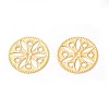 Brass Filigree Joiners Links KK-F772-13G-1