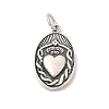 925 Sterling Silver Pendants STER-R008-04AS-06-1