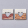 Resin & Wood Pendants X-RESI-S358-01-2