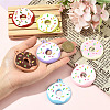 7Pcs 7 Colors Spray Painted Alloy and Enamel Big Pendants ENAM-YW0008-21-5