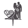 Valentine's Day DIY Acrylic Cake Card Decoration AJEW-WH0248-11B-2