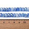 Electroplate Crackle Imitation Jade Glass Beads Strands EGLA-Q135-01A-C02-4
