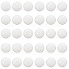 2 Strands Natural White Jade Round Beads Strands G-SP0001-25-1