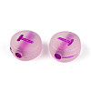 Luminous Frosted Acrylic Beads FACR-T008-02T-2