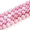Electroplate Glass Beads Strands X-GLAA-N010-8mm-09-1