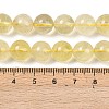 Natural Lemon Quartz(Heated)  Beads Strands G-P596-10mm-01-5