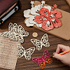 Unfinished Wood Pendant Decorations AJEW-FH0006-48-3