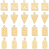 40Pcs 4 Styles Resin Pendants RESI-SC0003-46-1