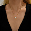 Real 18K Gold Plated Stainless Steel Pendant Necklaces CP2918-2-2