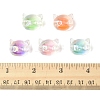 32Pcs UV Plating Rainbow Iridescent Acrylic Beads OACR-FS0002-16-5