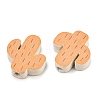 Printed Poplar Wood Beads WOOD-Z008-05D-2