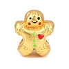 Christams Brass Enamel European Beads LS-KK-F922-03E-G-1