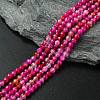 Natural Striped Agate/Banded Agate Beads Strands G-G545-04H-1